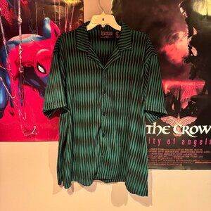 Forever 21 Men X Wicked Plisse Button Down Shirt (2XL SOLD OUT) Glinda Elphaba